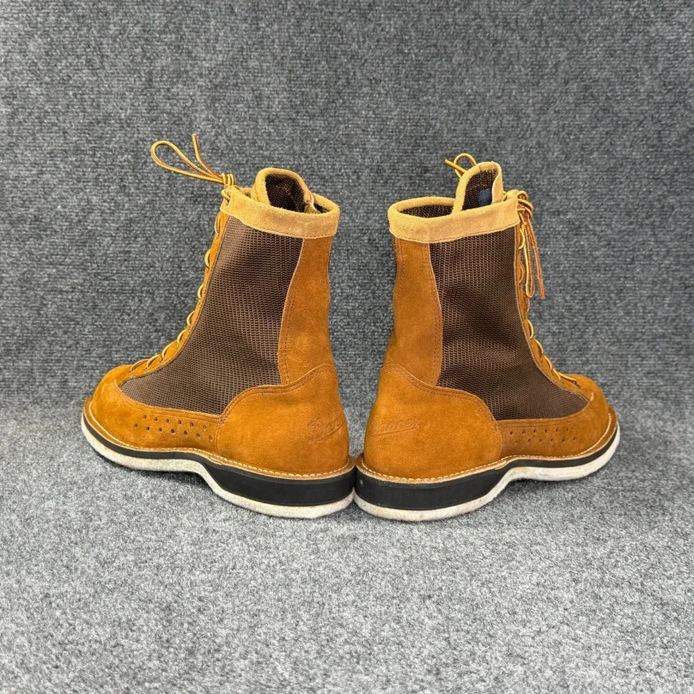 Danner River Gripper Boots Mens 10D Brown Suede Felt Sole Fly Fishing Wading USA